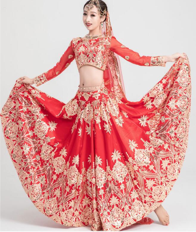 Salwar Kameez Set - Sequin Embroidery Indian Sari Luxury Women