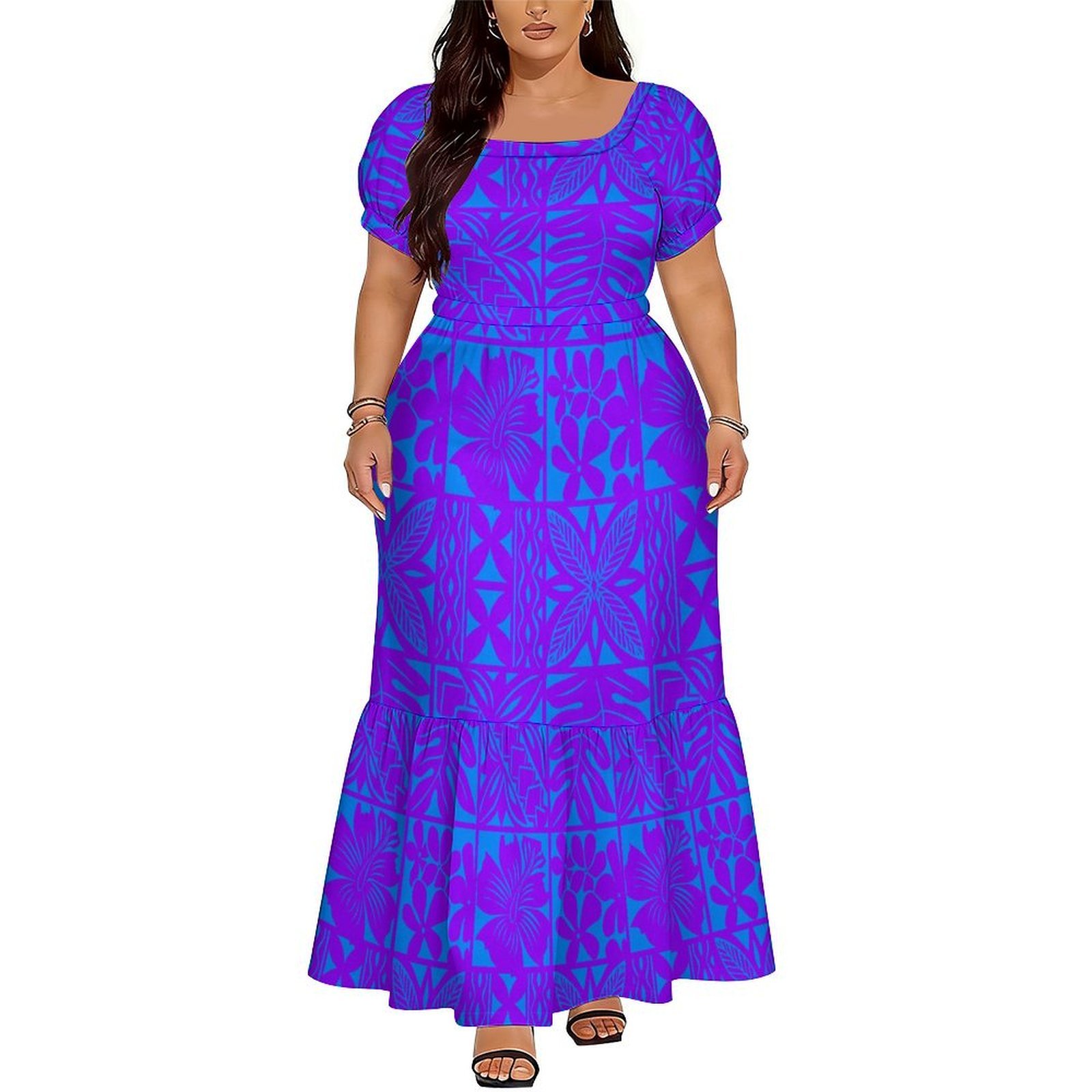 Ethnic Style Dresses - Hot-Selling Elegant V-Neck Long Dress For