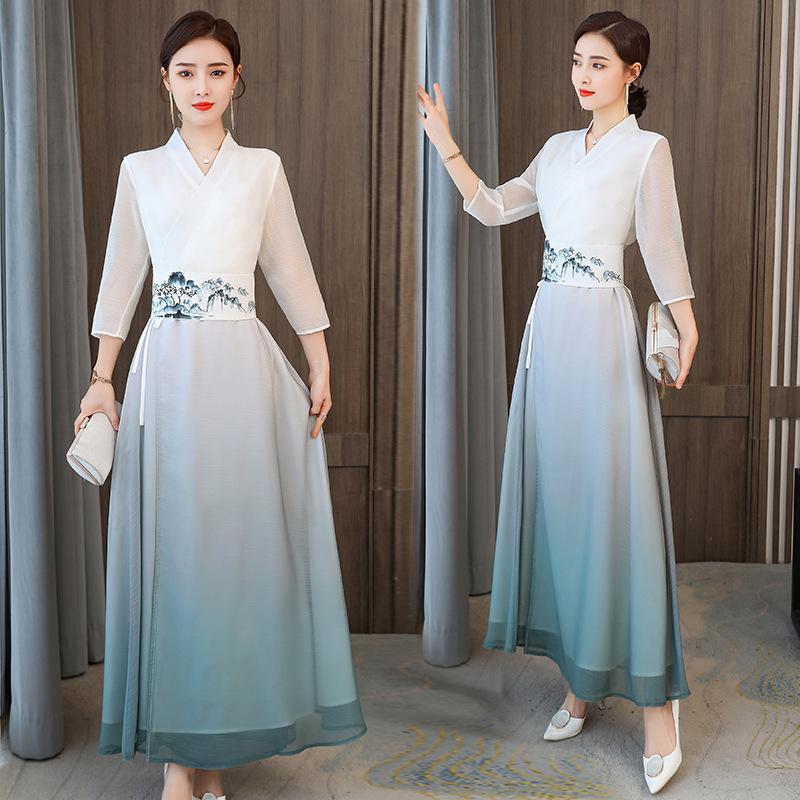 Ethnic Style Dresses - Chinese Traditional Dress Woman Hanfu Streetwear