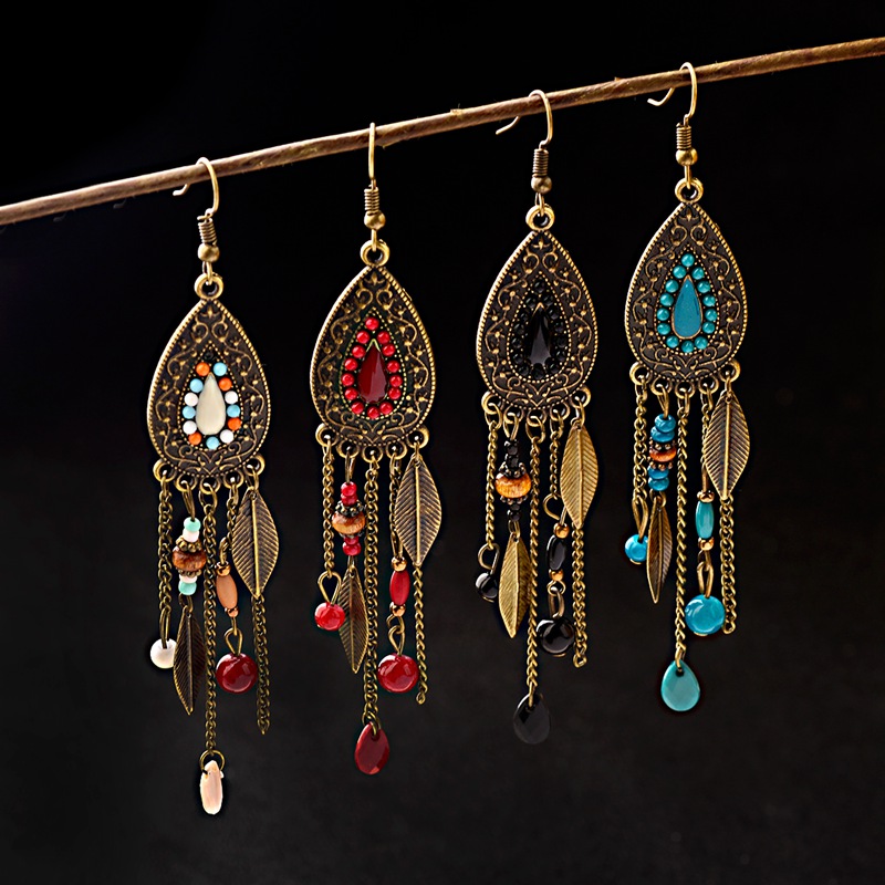 Ethnic Indian Fashion - TopHanqi Nữ Bohemia Dân Tộc Đồng
