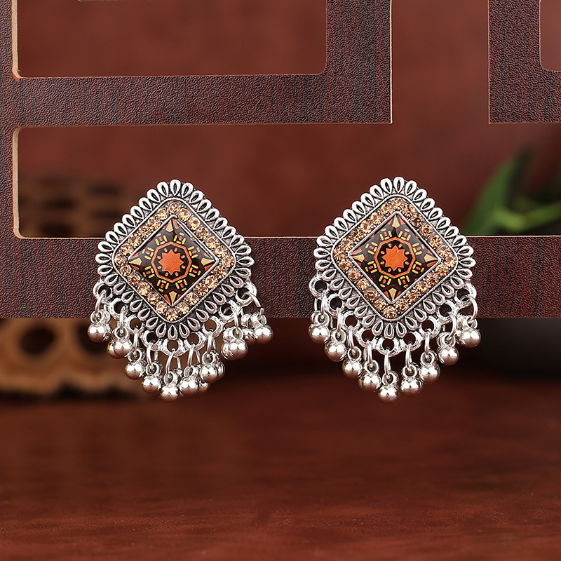 Vintage Dân Tộc Màu Bạc Vuông  - đánh giá và giá Ethnic Indian Fashion