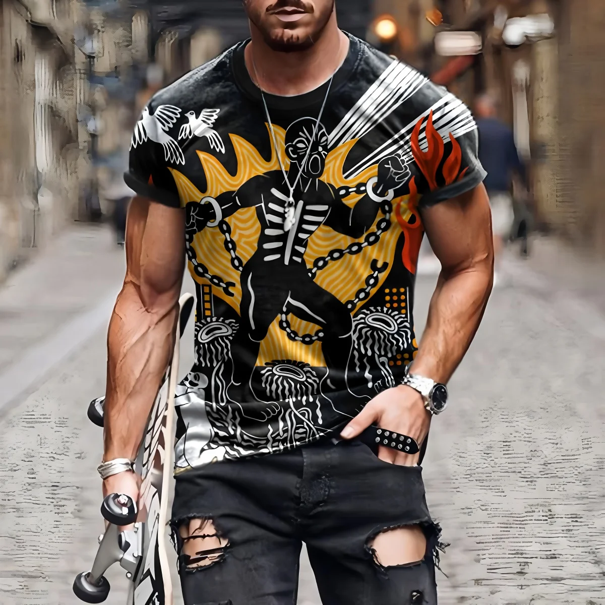 Vintage Ethnic Style Pattern T - đánh giá và giá Men'S Ethnic Fashion Trends