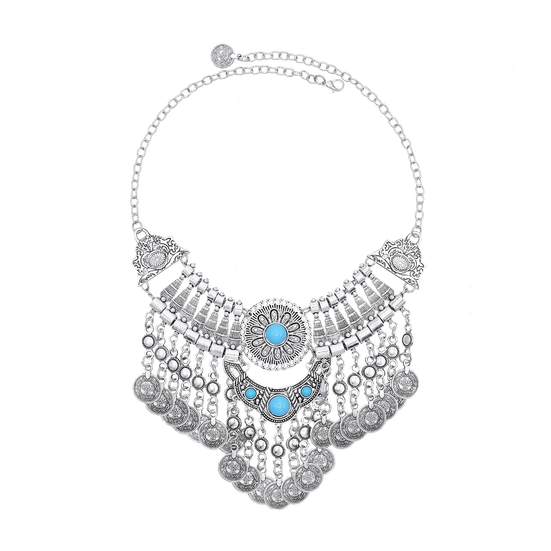 Vintage Silvery Alloy Carved F - đánh giá và giá Ethnic Fashion Pakistan