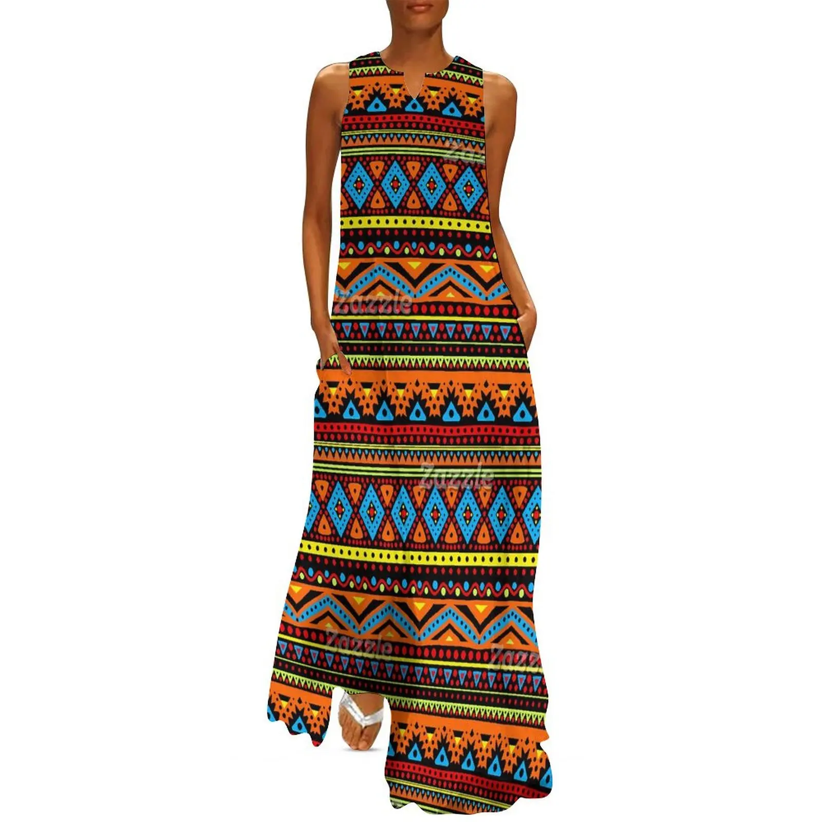 Vintage Ethnic Long Dress Red  - đánh giá và giá Ethnic Boho Fashion