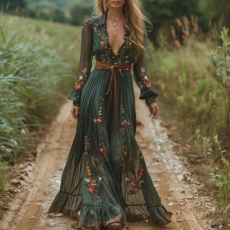 Ethnic Fashion Floral Print Vi - đánh giá và giá Ethnic Boho Fashion