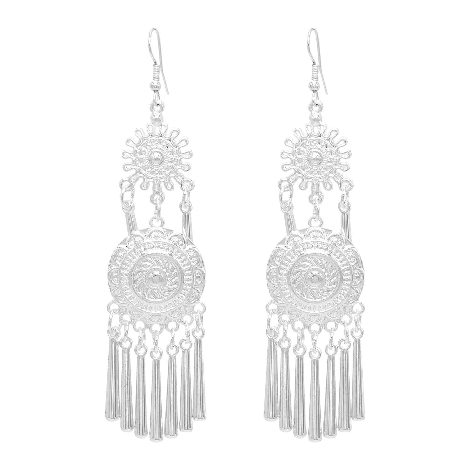 Miao Silvery Alloy Small Horn  - đánh giá và giá Ethnic Fashion Pakistan