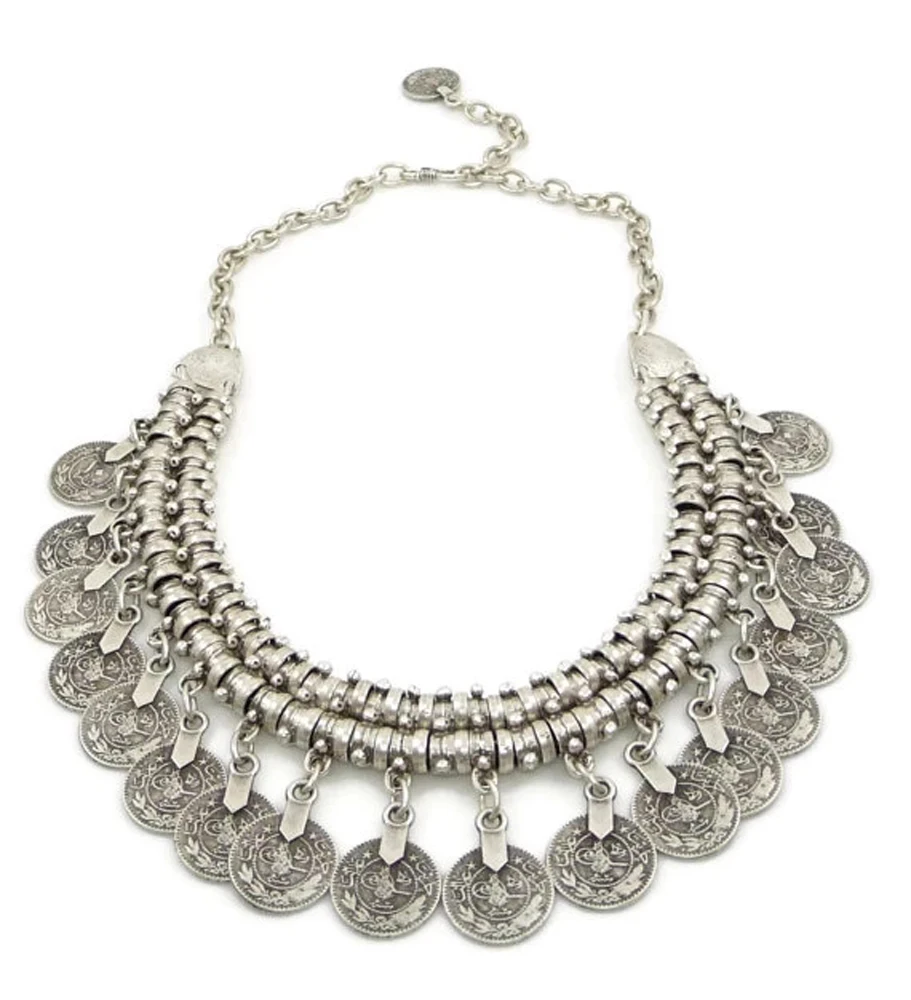 Multi-style Vintage Coin Choke - đánh giá và giá Ethnic Fashion Pakistan