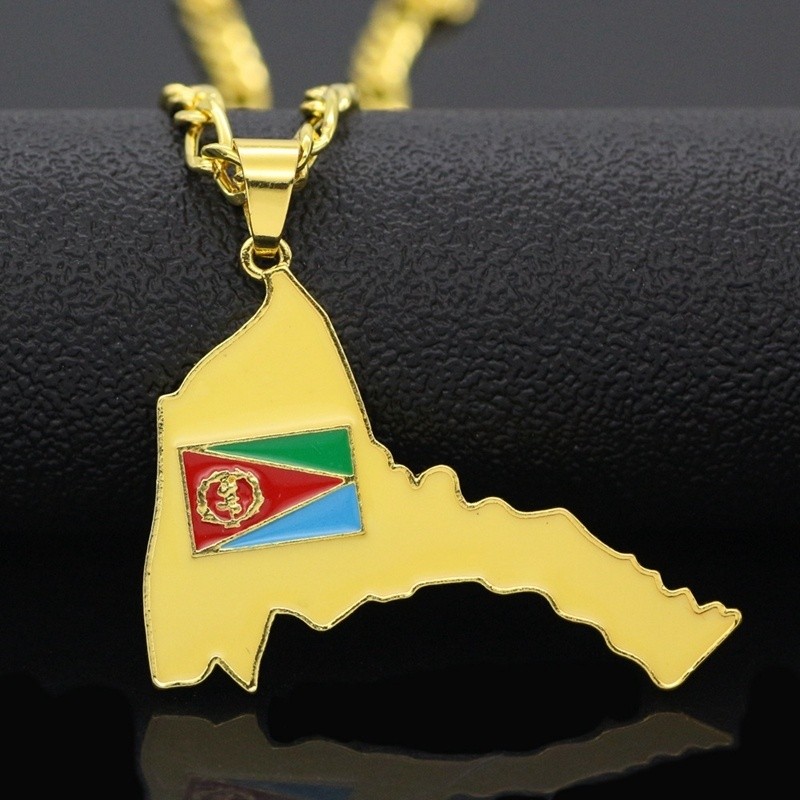 Exquisite Eritrea Map Pendant  - đánh giá và giá Men'S Ethnic Fashion Trends