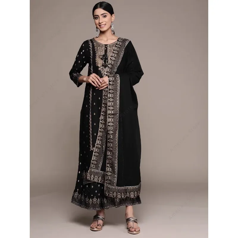 Indian Women's Punjabi Suit 3- - đánh giá và giá Salwar Kameez Set