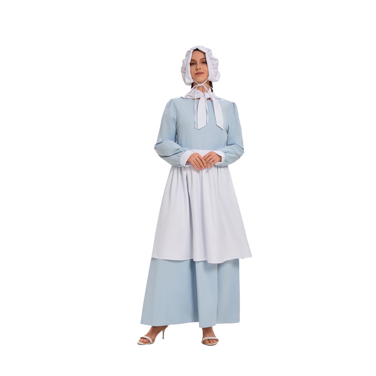Blue Halloween COS Dress with  - đánh giá và giá Ethnic Style Dresses