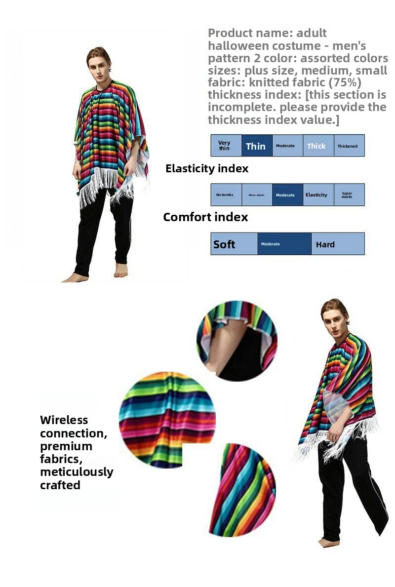 Adult Halloween Cape Ethnic St - đánh giá và giá Ethnic Fashion Brand