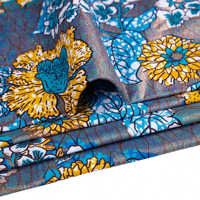 Cotton African Flash Gold Prin - đánh giá và giá African Ankara Print