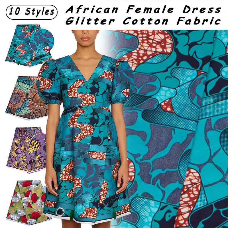 Cotton African Flash Gold Prin - đánh giá và giá African Ankara Print