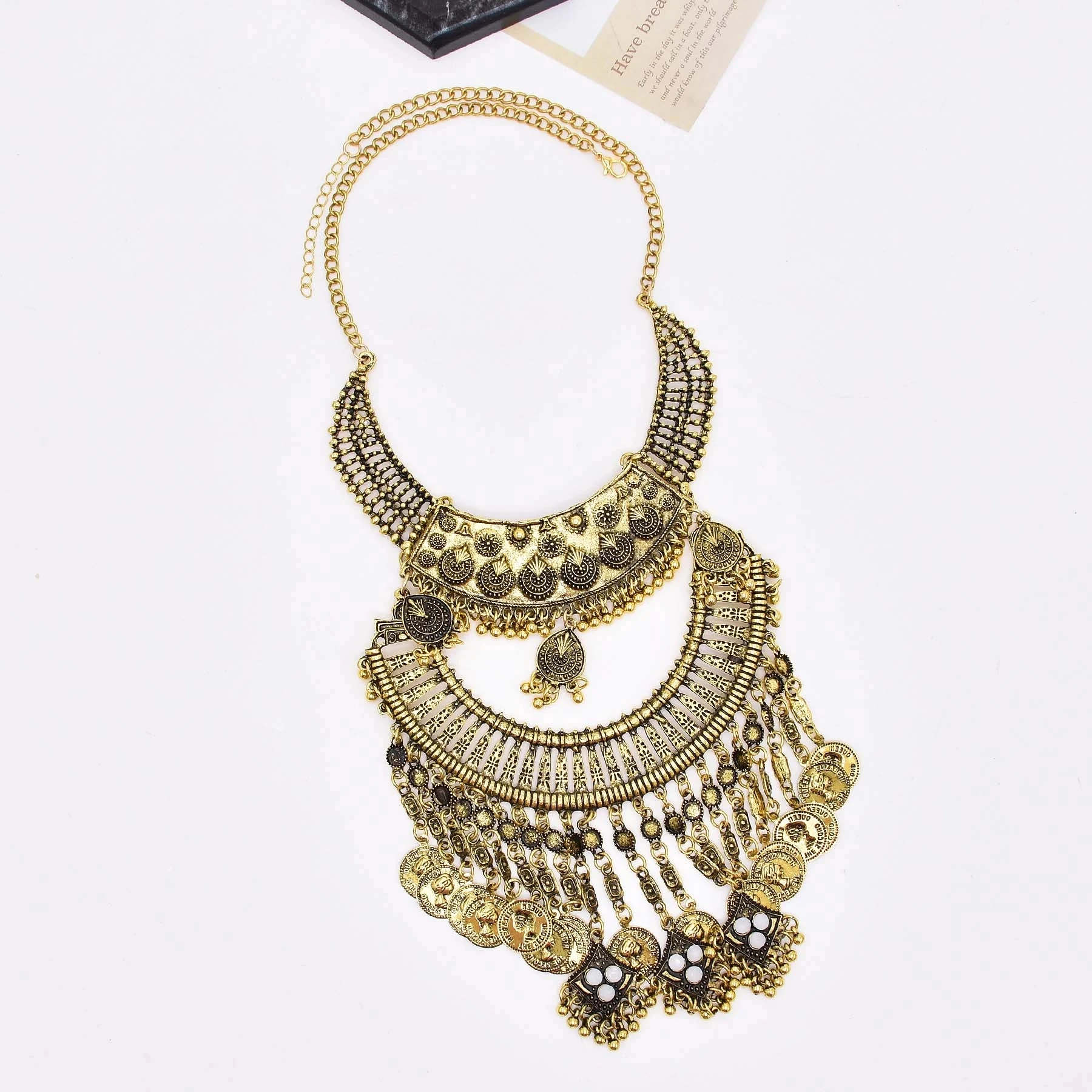 Retro Golden Gypsy Afghan Coin - đánh giá và giá Ethnic Fashion Pakistan