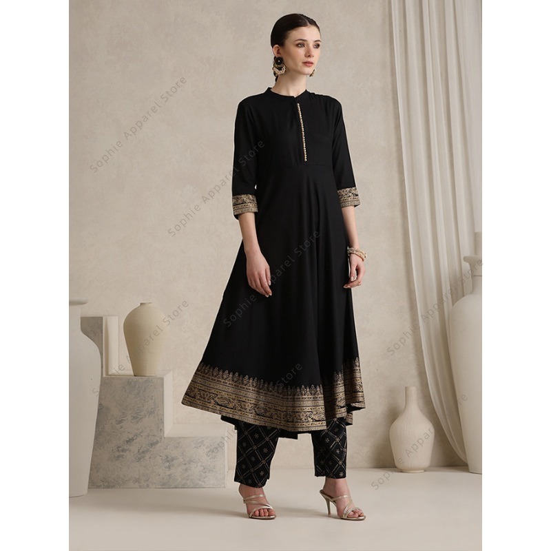 Elegant Black Indian Salwar Ka - đánh giá và giá Salwar Kameez Set