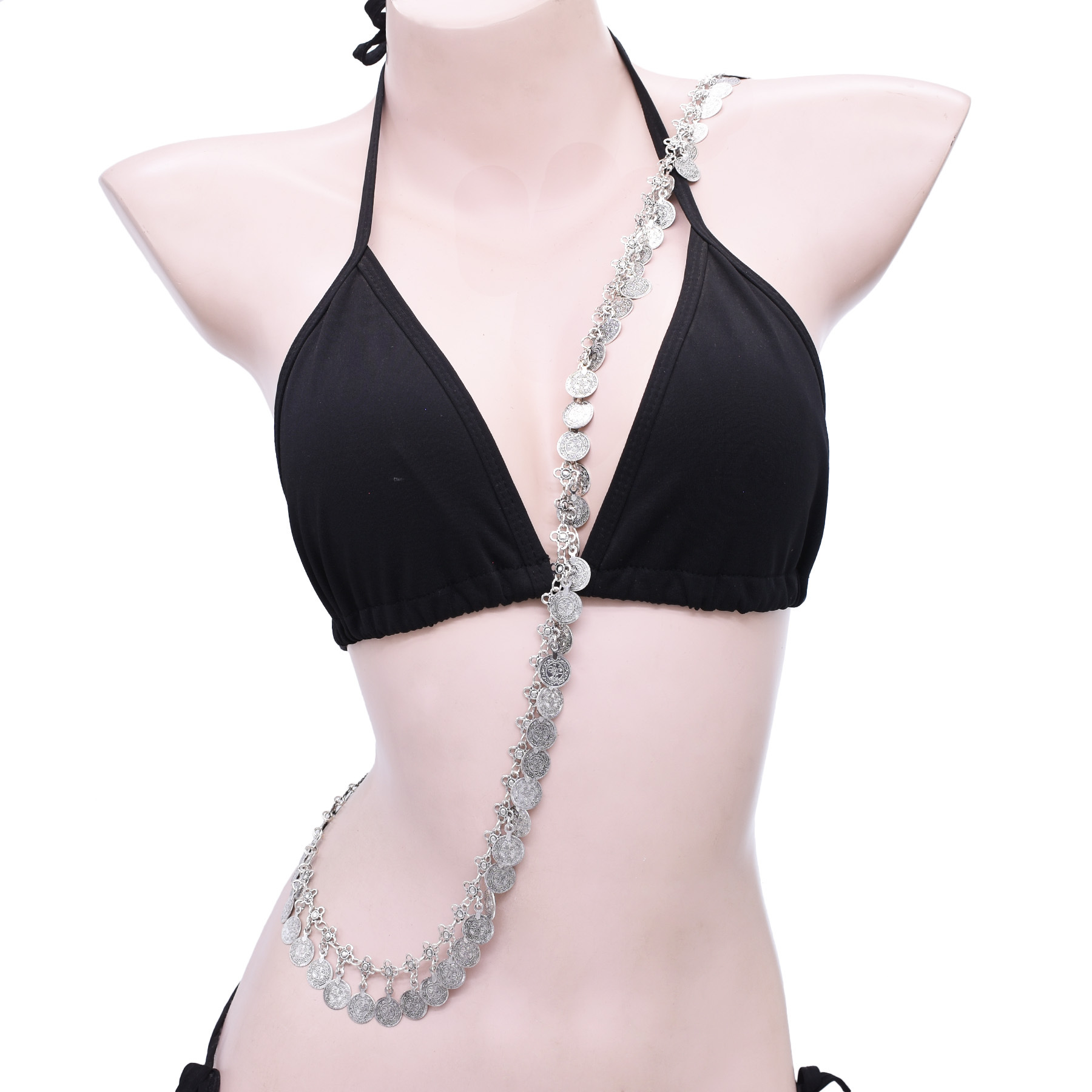Silvery Alloy Coins Tassel Sho - đánh giá và giá Ethnic Fashion Pakistan