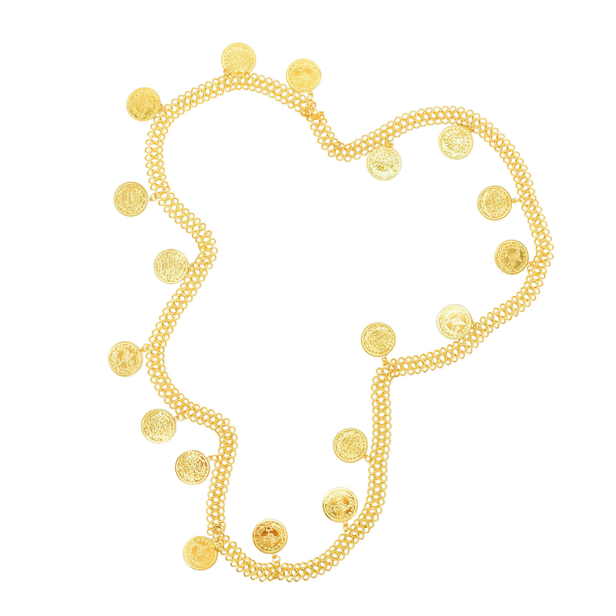 Gold Plated Simple Large Coins - đánh giá và giá Ethnic Indian Fashion